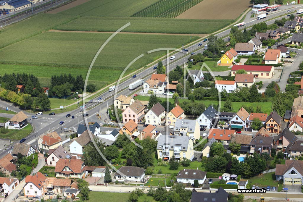Photo arienne de Fegersheim