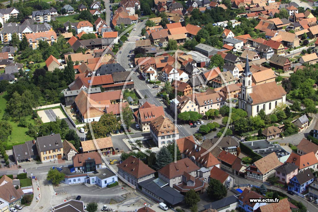 Photo arienne de Fegersheim