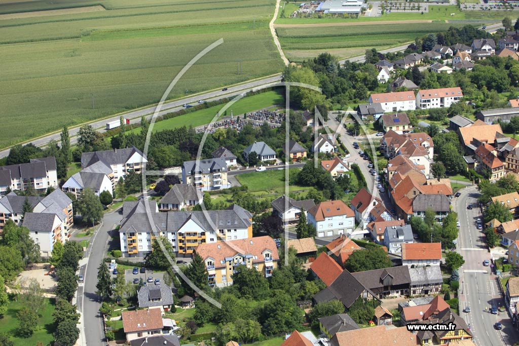 Photo arienne de Fegersheim
