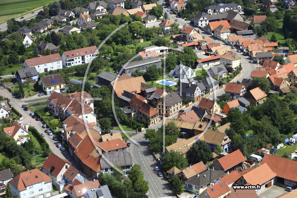 Photo arienne de Fegersheim