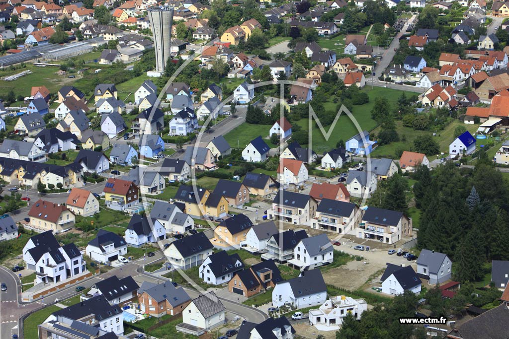 Photo arienne de Fegersheim (Ohnheim)