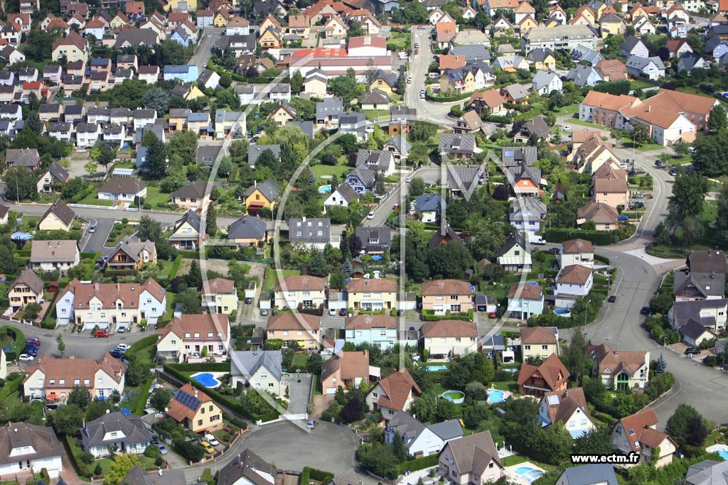 Photo arienne de Fegersheim (Ohnheim)