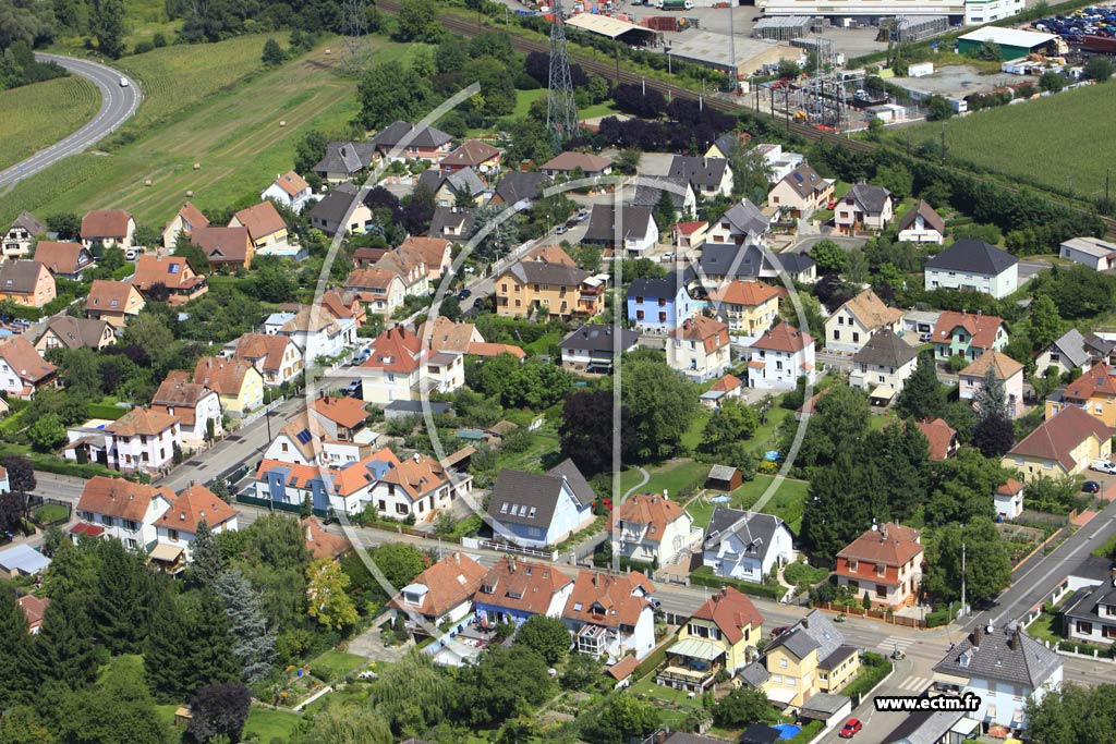 Photo arienne de Geispolsheim (Geispolsheim Gare)