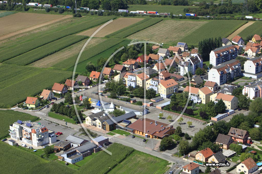 Photo arienne de Geispolsheim (Geispolsheim Gare)