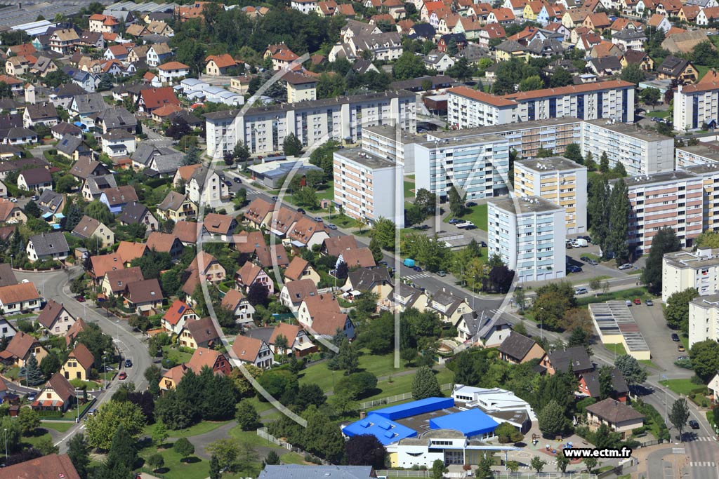 Photo arienne de Illkirch-Graffenstaden