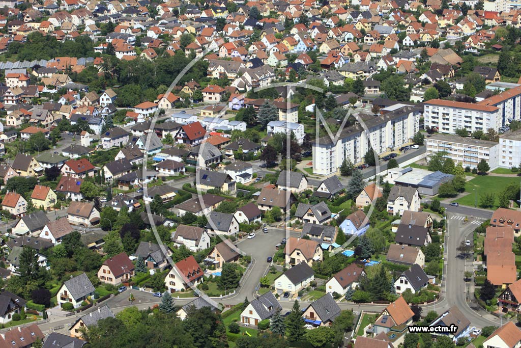 Photo arienne de Illkirch-Graffenstaden