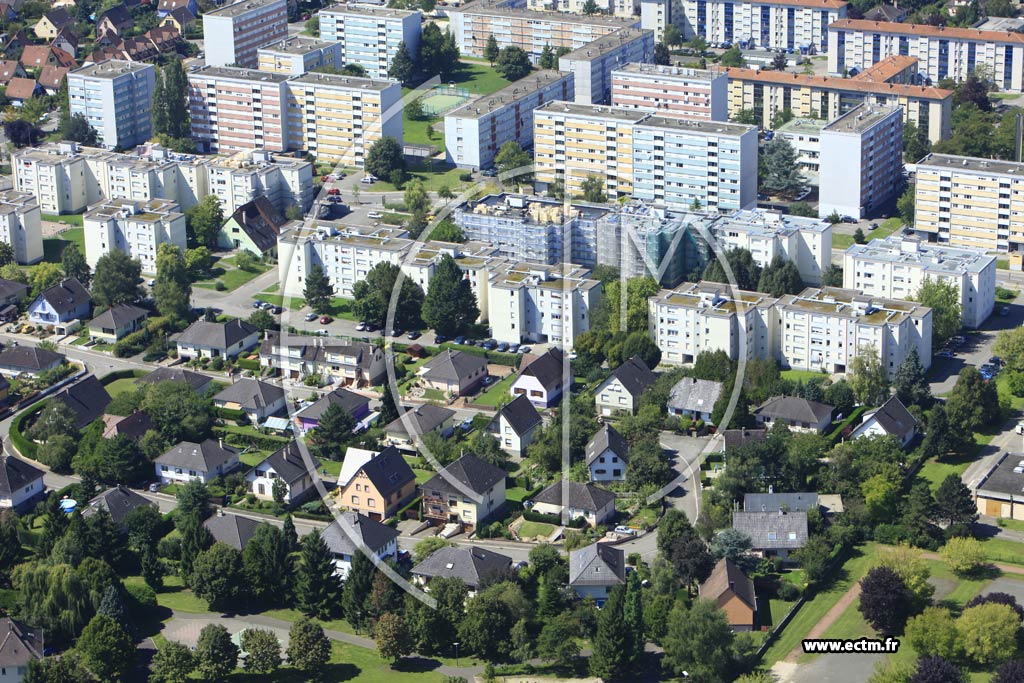 Photo arienne de Illkirch-Graffenstaden