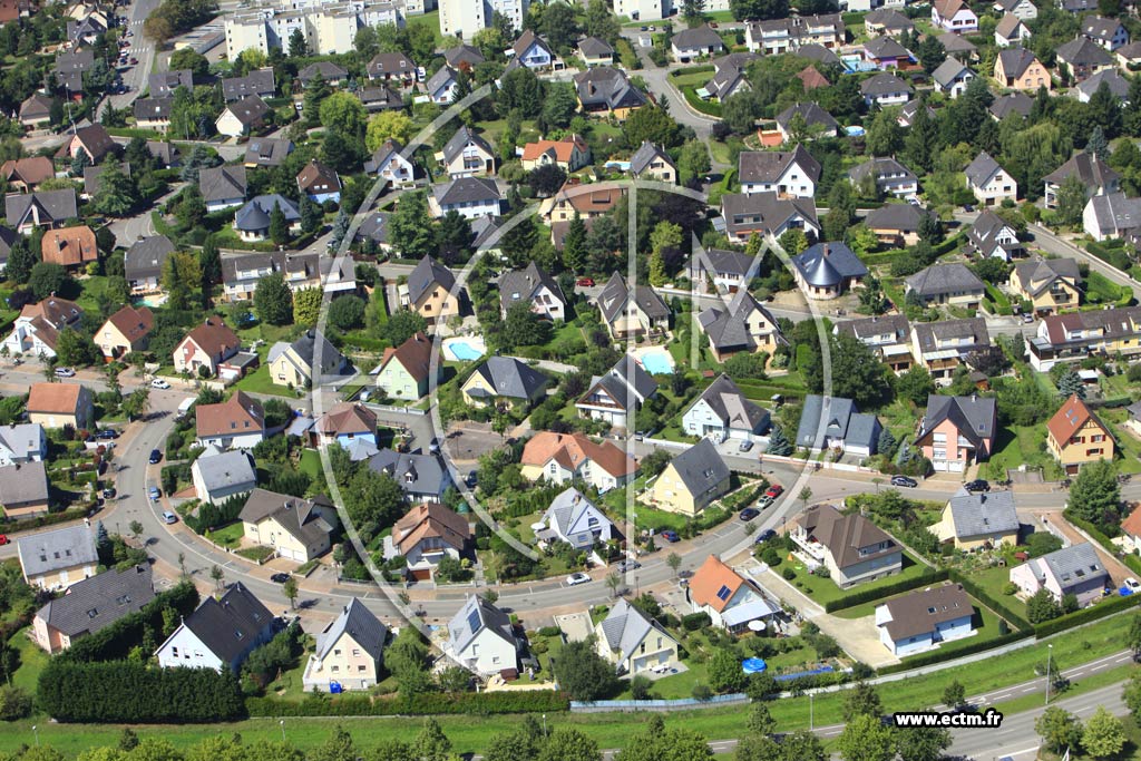 Photo arienne de Illkirch-Graffenstaden