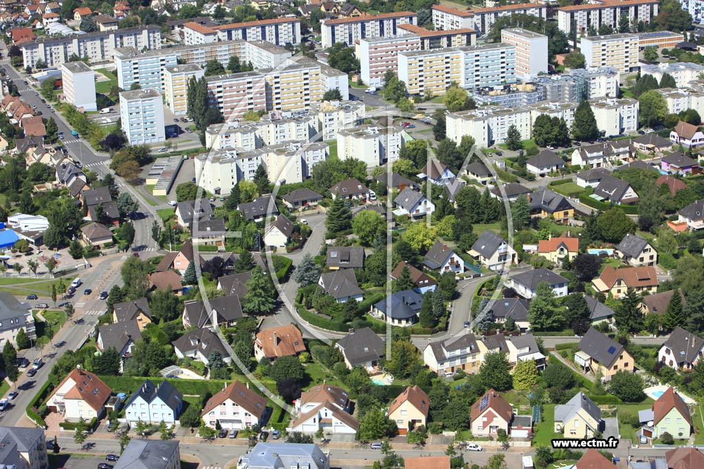 Photo arienne de Illkirch-Graffenstaden