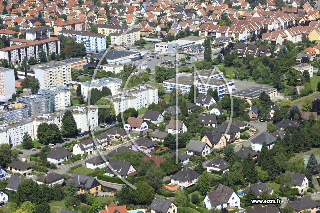 Photo arienne de Illkirch-Graffenstaden