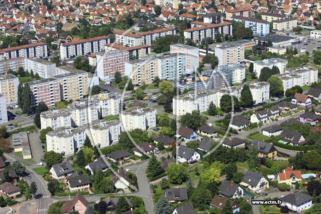 Photo arienne de Illkirch-Graffenstaden