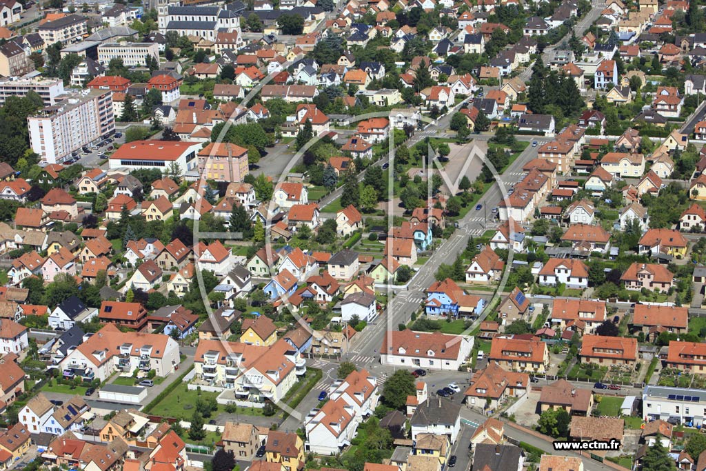 Photo arienne de Illkirch-Graffenstaden