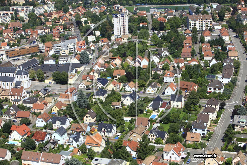 Photo arienne de Illkirch-Graffenstaden