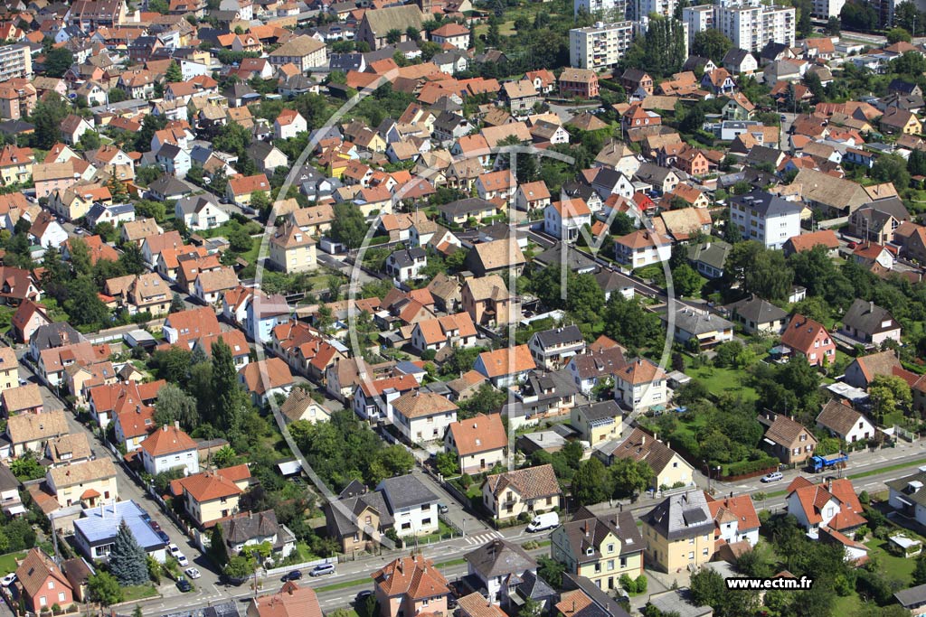 Photo arienne de Illkirch-Graffenstaden