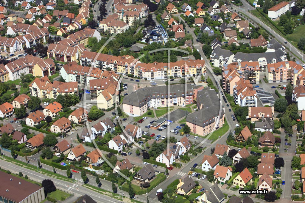 Photo arienne de Illkirch-Graffenstaden