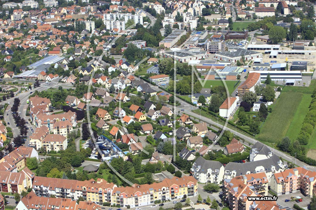 Photo arienne de Illkirch-Graffenstaden