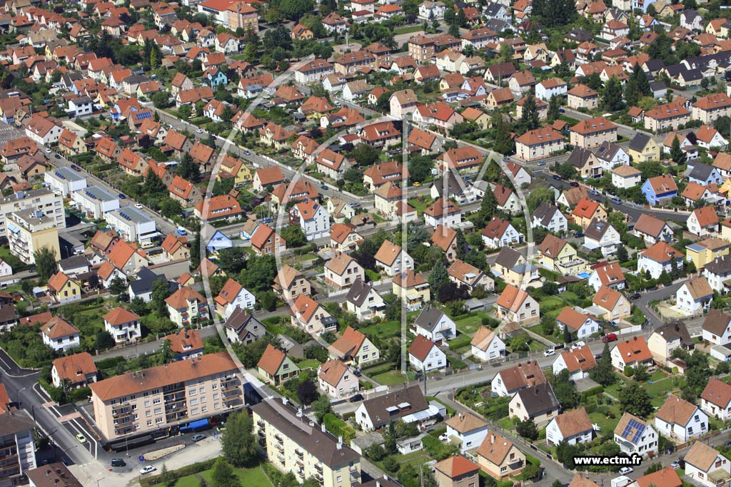 Photo arienne de Illkirch-Graffenstaden