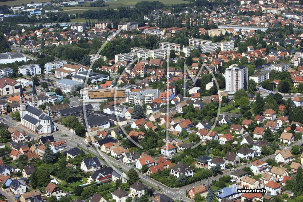 Photo arienne de Illkirch-Graffenstaden