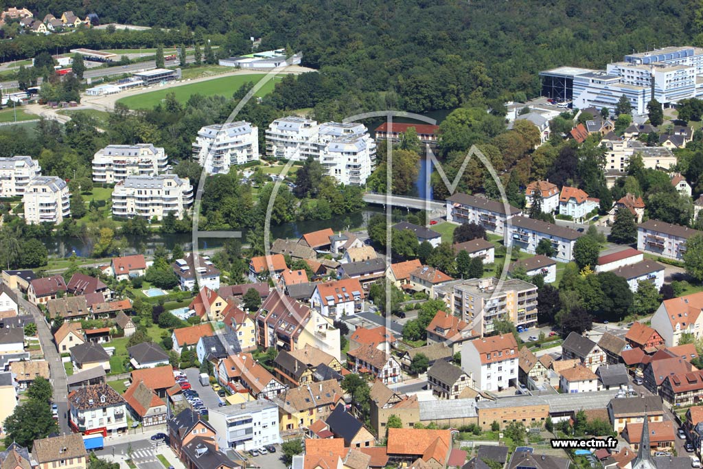 Photo arienne de Illkirch-Graffenstaden