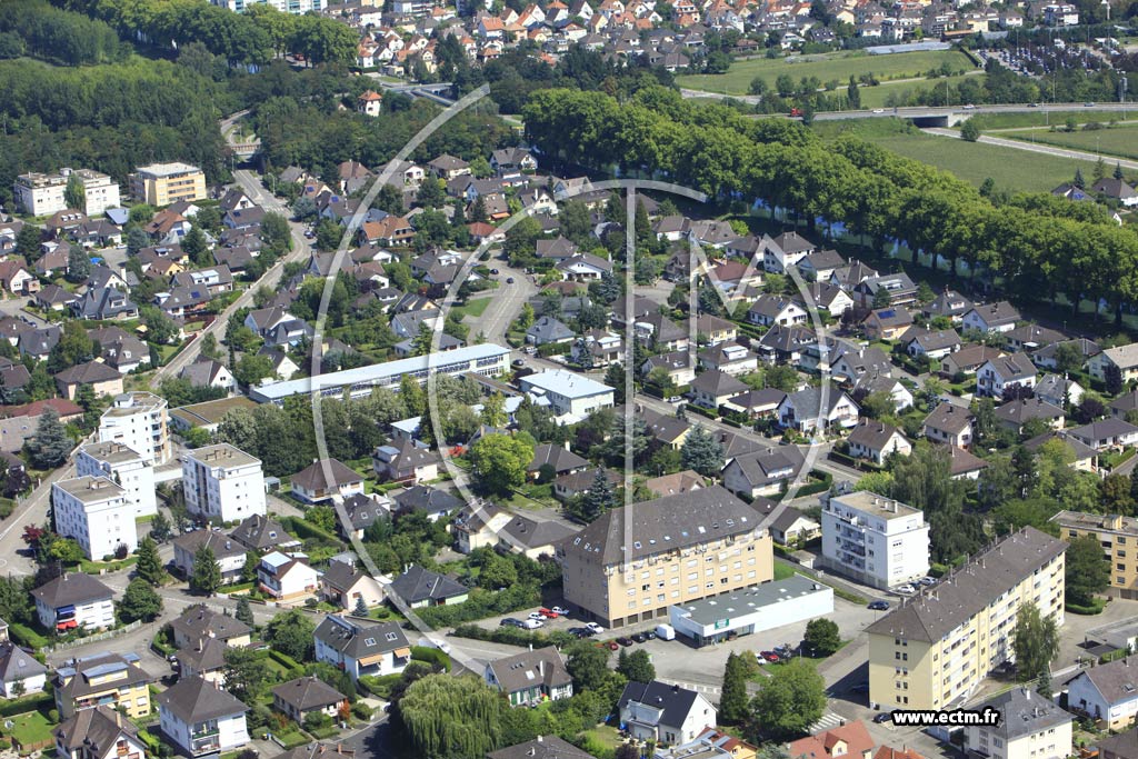 Photo arienne de Illkirch-Graffenstaden