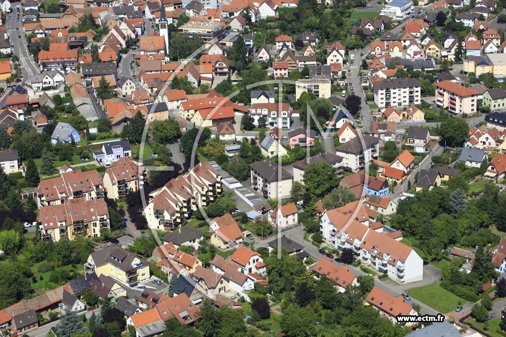 Photo arienne de Lingolsheim