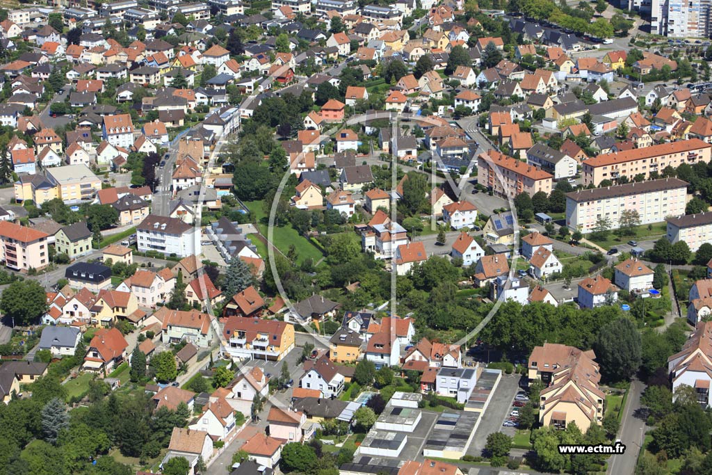 Photo arienne de Lingolsheim