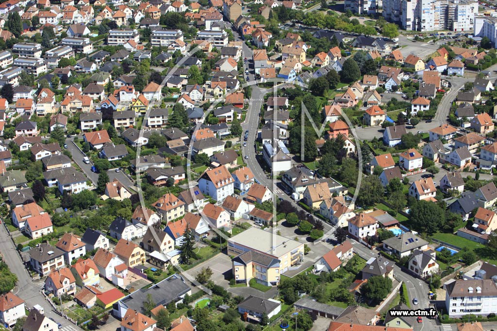 Photo arienne de Lingolsheim