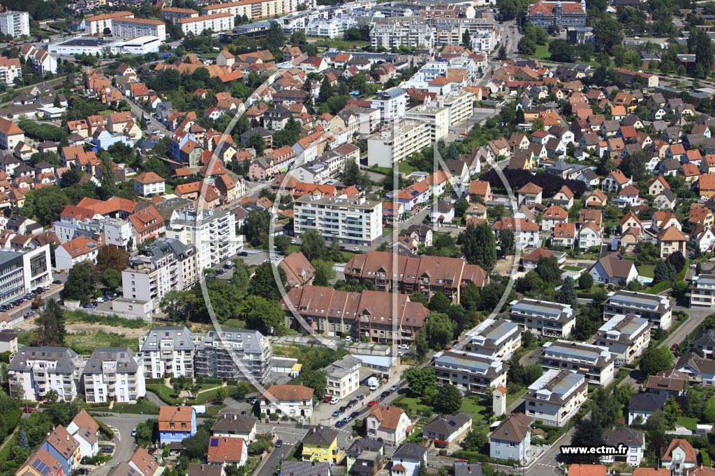 Photo arienne de Lingolsheim