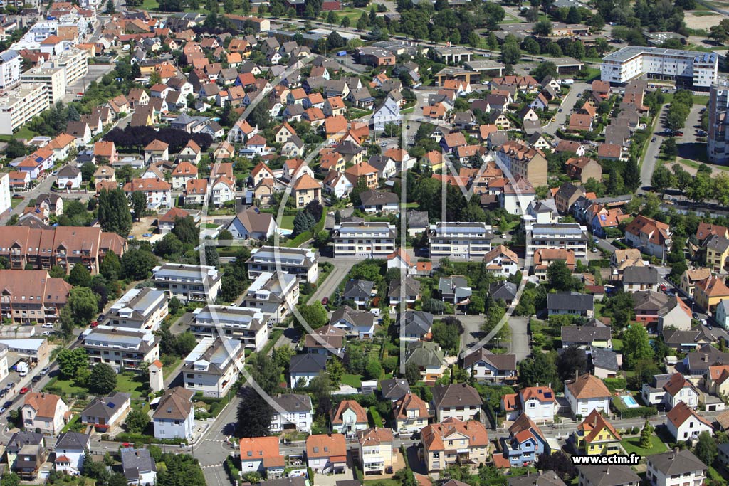 Photo arienne de Lingolsheim