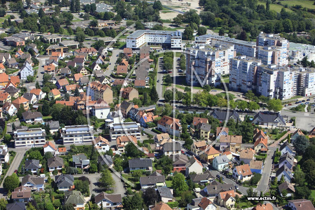 Photo arienne de Lingolsheim