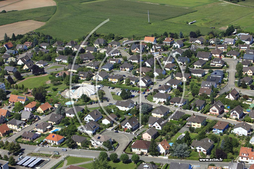 Photo arienne de Lingolsheim