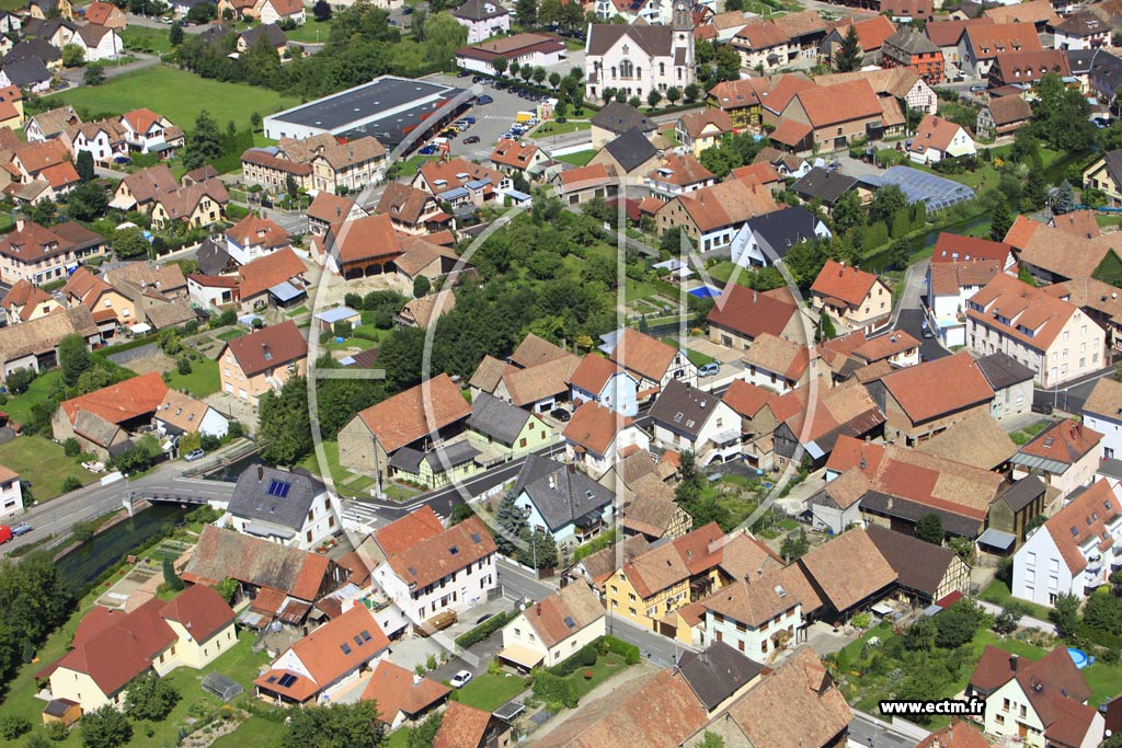Photo arienne de Plobsheim