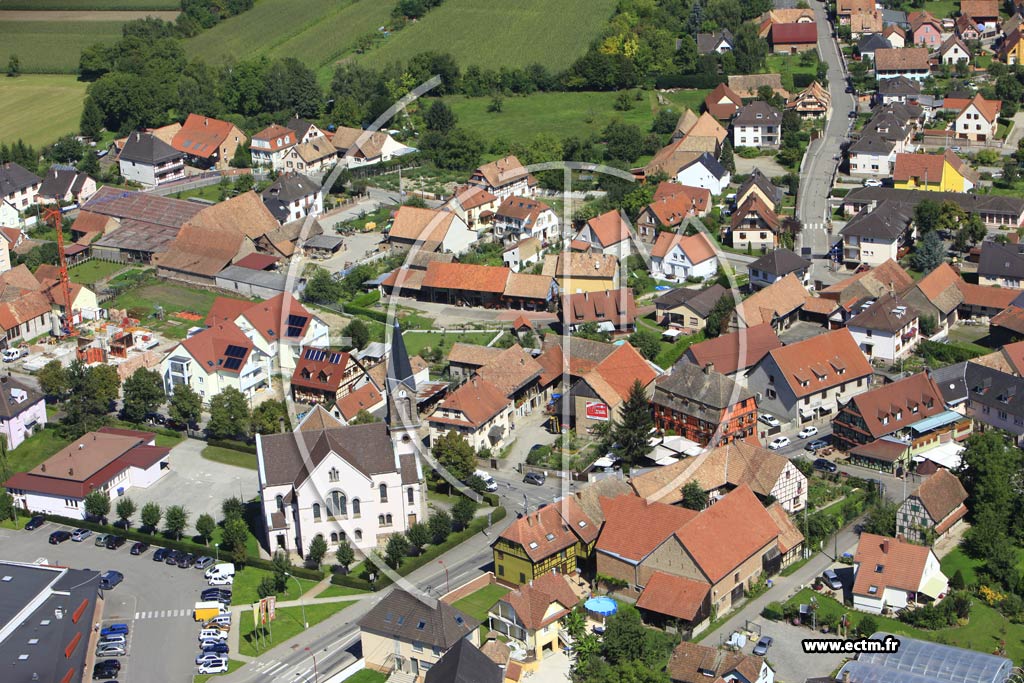 Photo arienne de Plobsheim