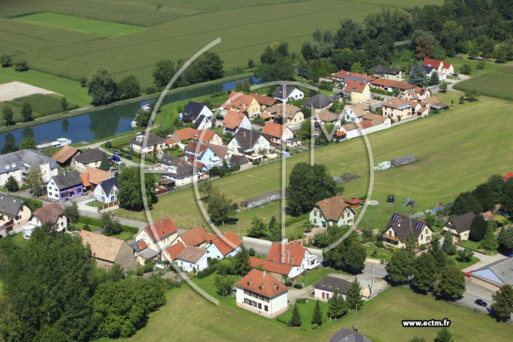 Photo arienne de Plobsheim