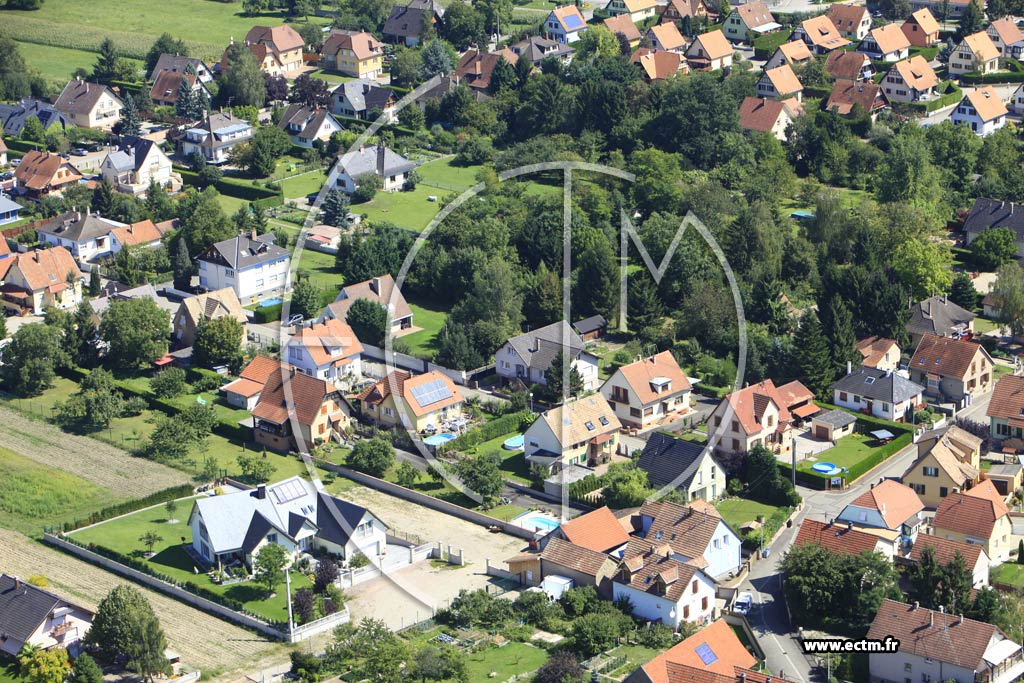 Photo arienne de Plobsheim