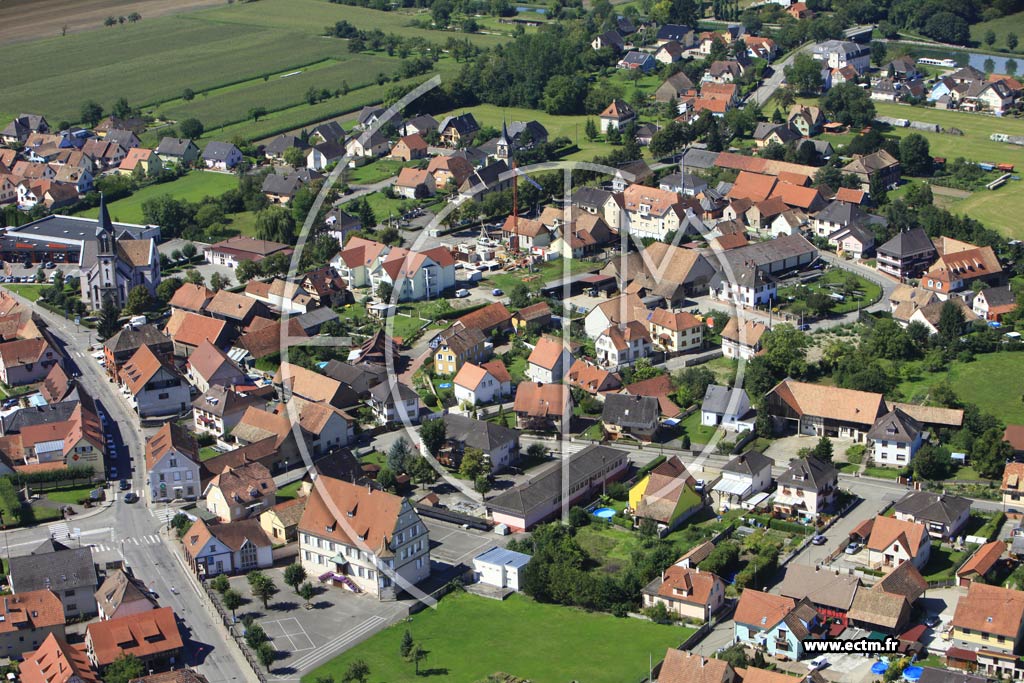 Photo arienne de Plobsheim