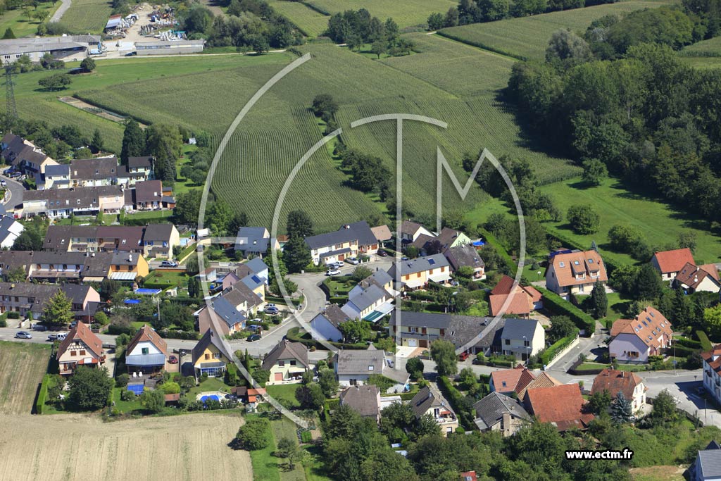 Photo arienne de Plobsheim (Le Moulin)