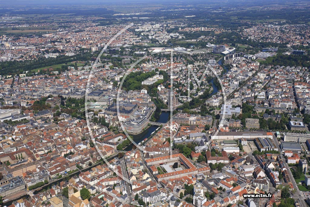Photo arienne de Strasbourg