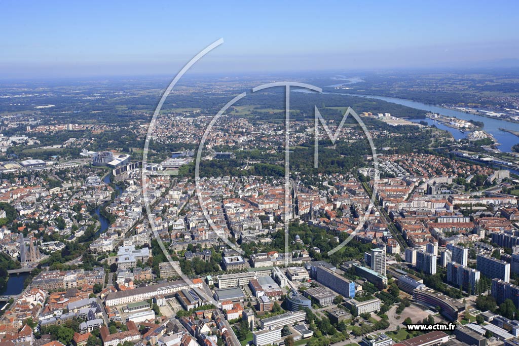 Photo arienne de Strasbourg (Fort Noire)