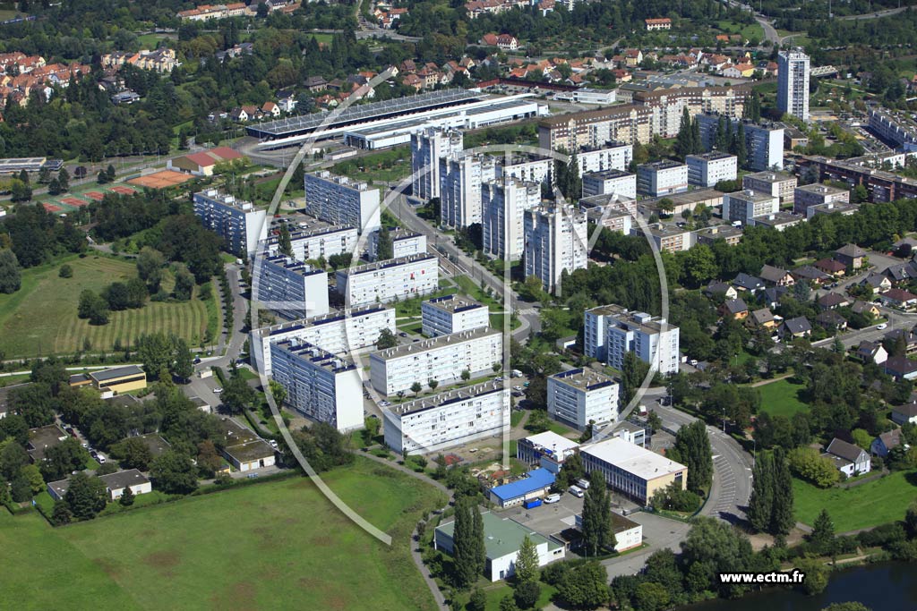 Photo arienne de Strasbourg (Elsau)