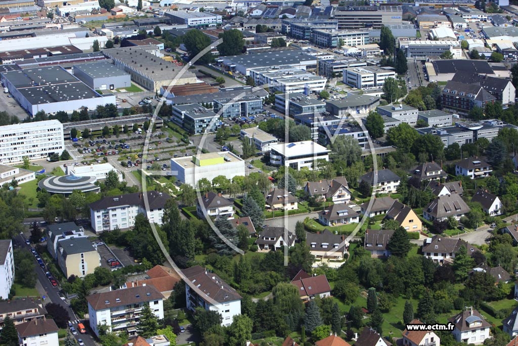 Photo arienne de Strasbourg (Meinau)