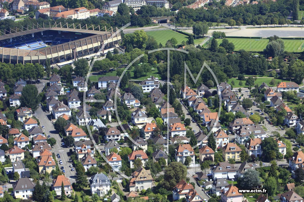 Photo arienne de Strasbourg (Meinau)