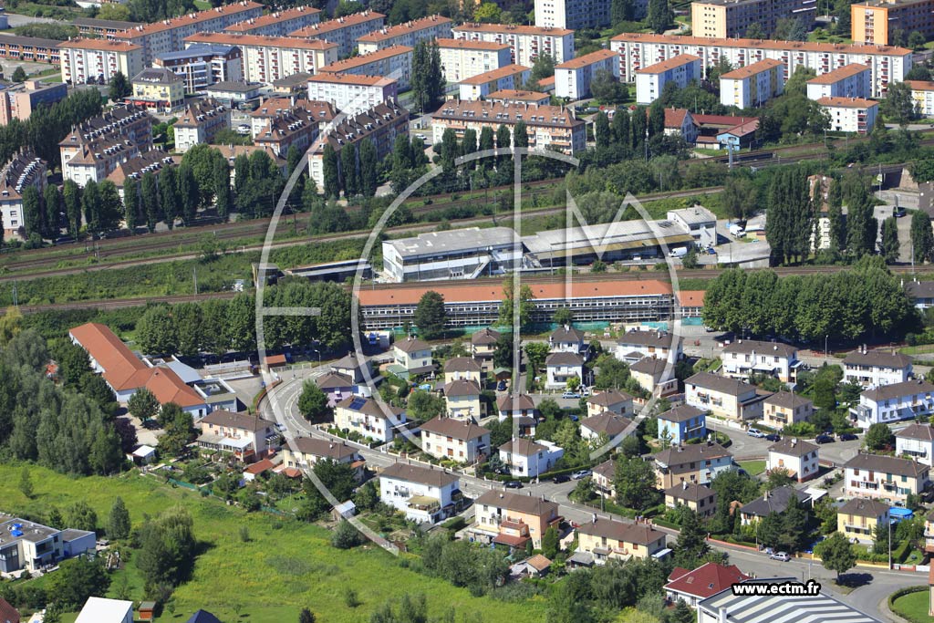 Photo arienne de Strasbourg (Montagne Verte)