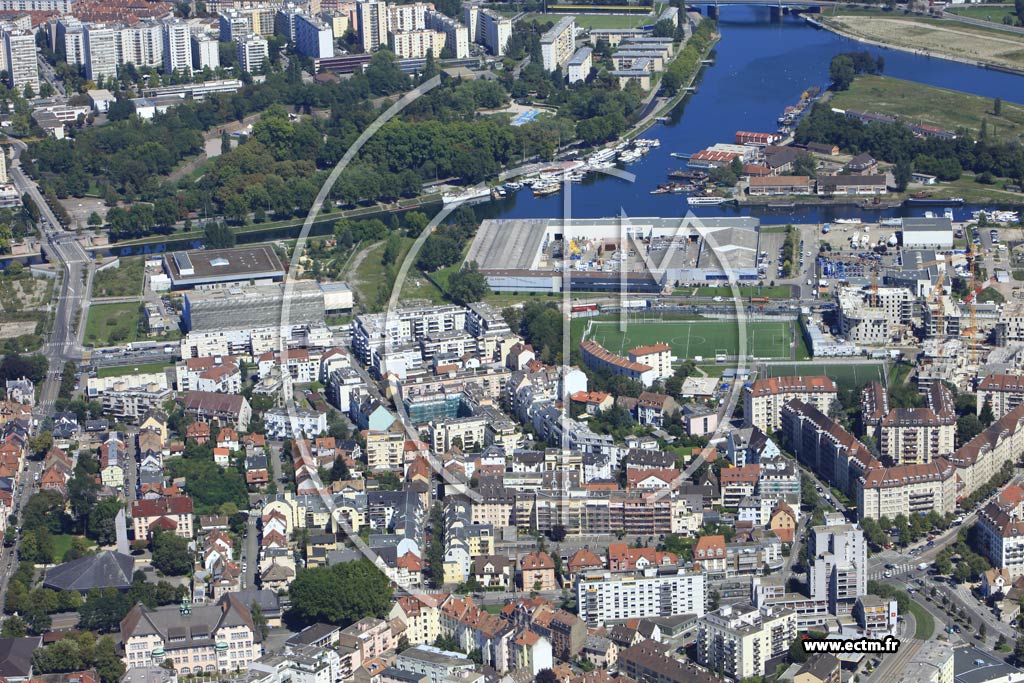 Photo arienne de Strasbourg (Neudorf)