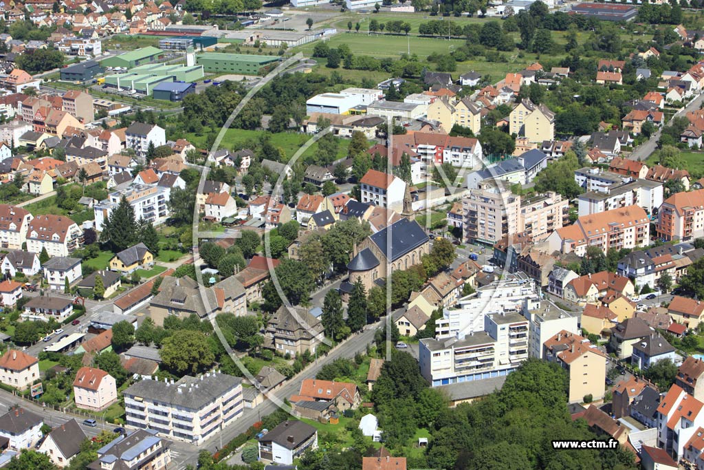 Photo arienne de Strasbourg (Neuhof)