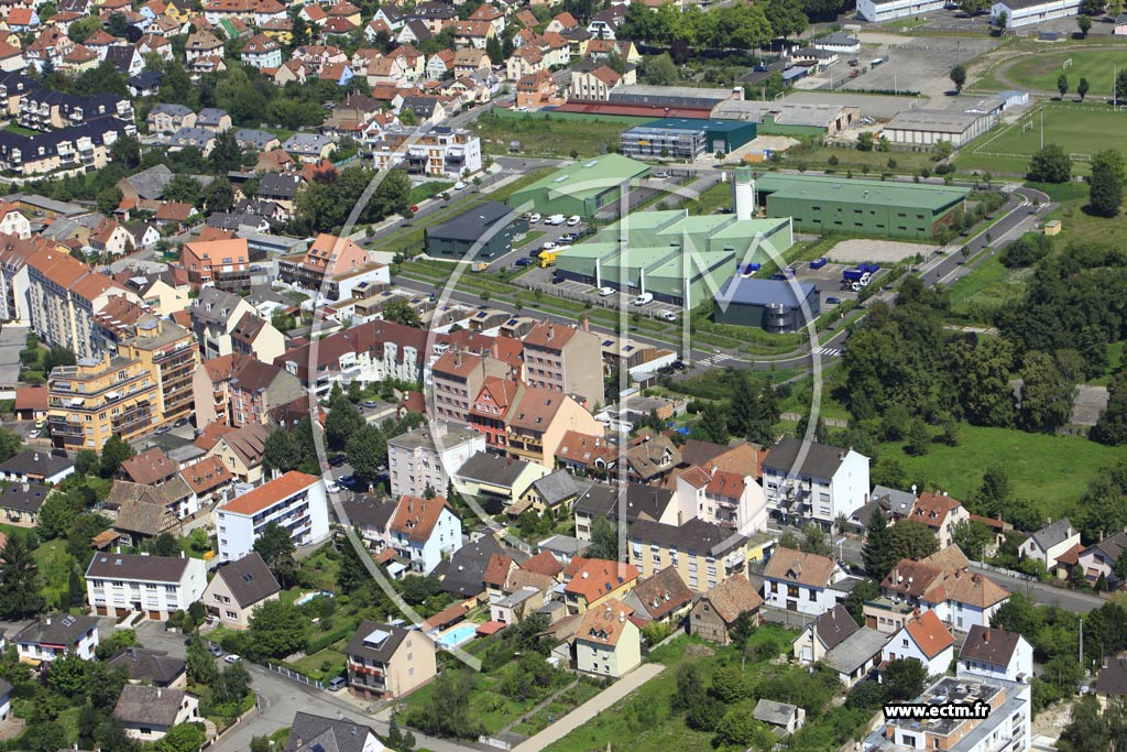 Photo arienne de Strasbourg (Neuhof)