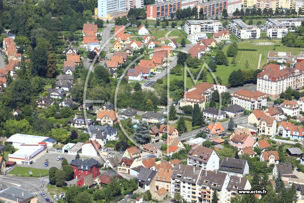 Photo arienne de Strasbourg (Neuhof)