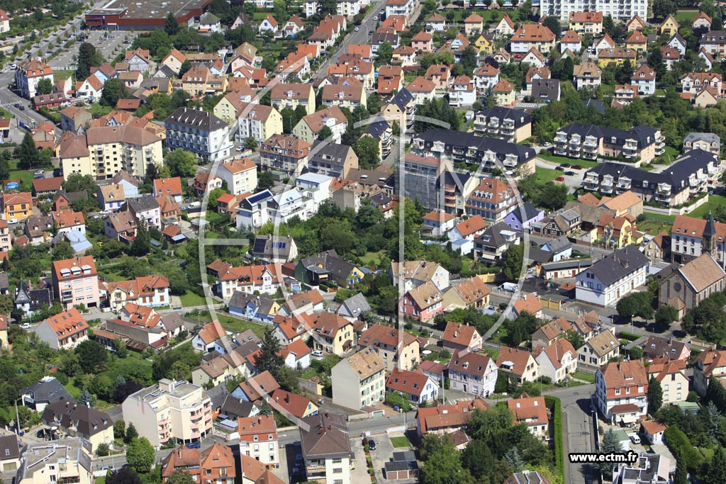 Photo arienne de Strasbourg (Neuhof)