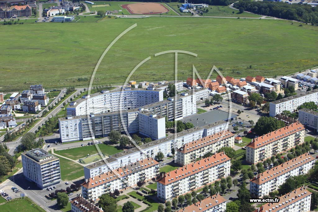 Photo arienne de Strasbourg (Neuhof)