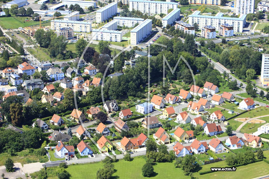 Photo arienne de Strasbourg (Neuhof)